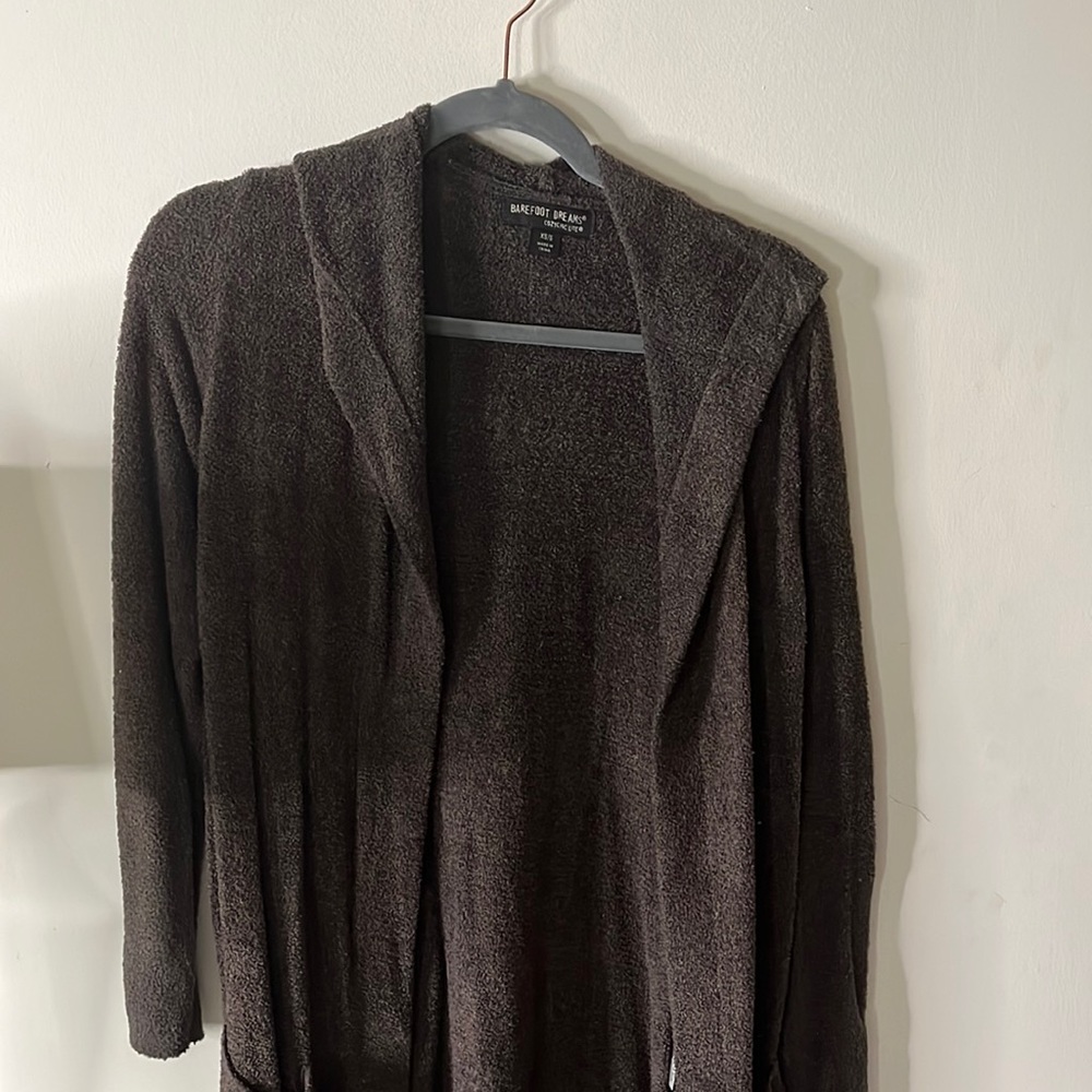 Gray Barefoot Dreams CozyChic Cardigan